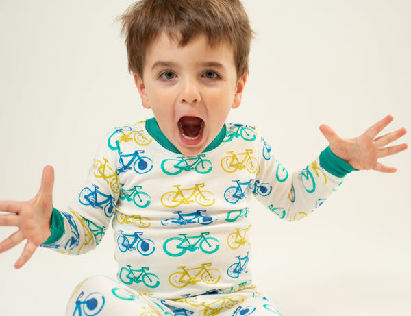 Mirasa Design Bike PJ Set - jade Baby & Toddler Sleepwear Mirasa Design 