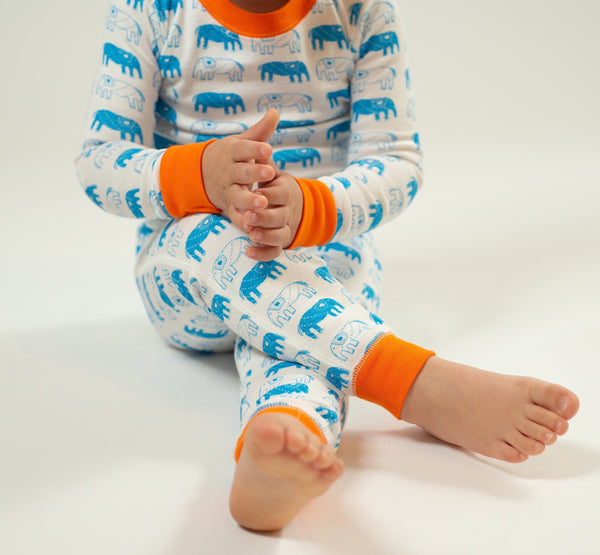 Mirasa Design Elephant PJ Set - orange clothing Mirasa Design 