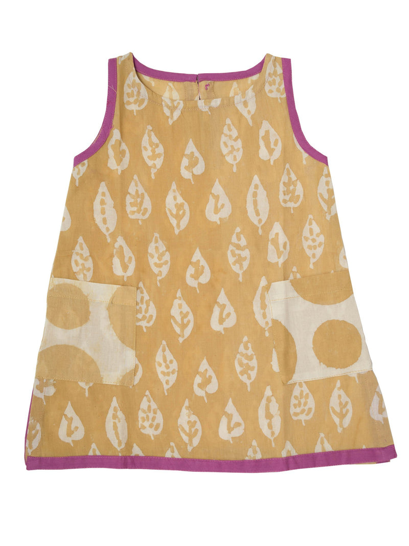 Mirasa Design *New* Bold Leaf Dress | forest yellow clothing Mirasa Design 