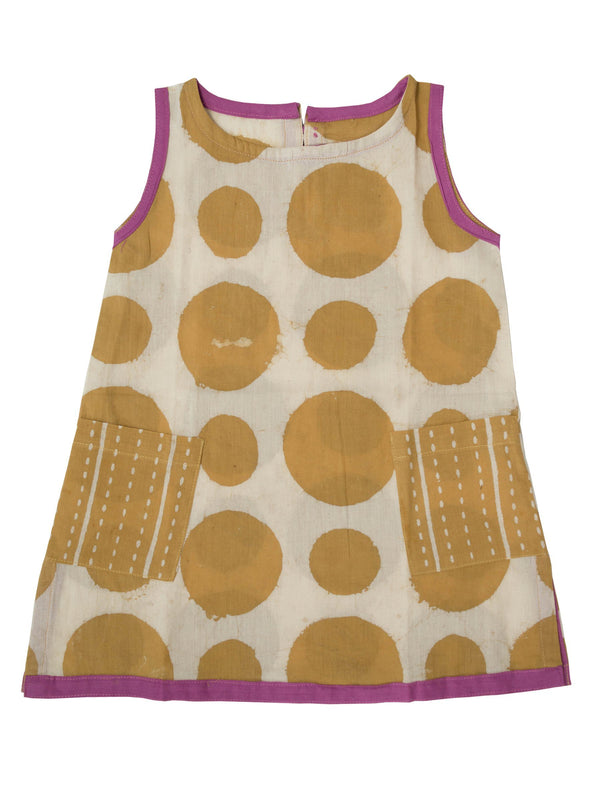 Mirasa Design *New* Polka Dress | forest yellow clothing Mirasa Design 