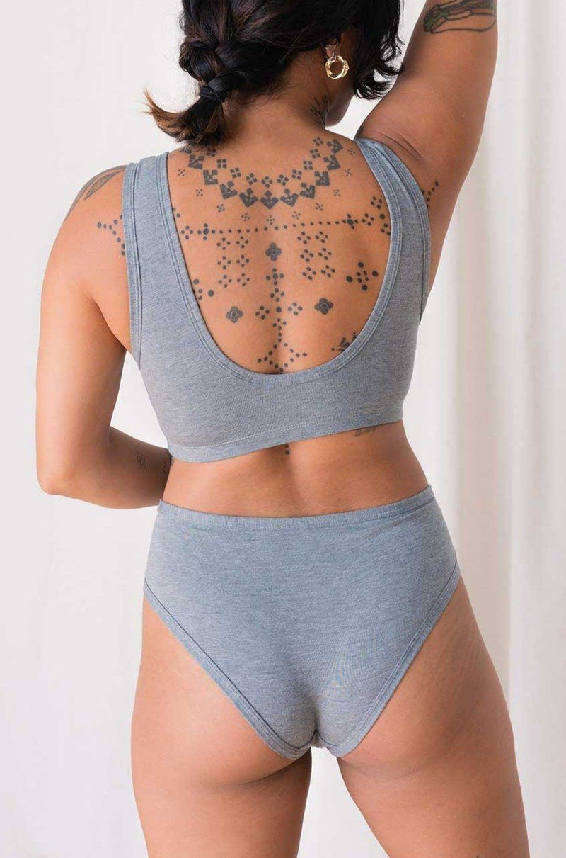 Moana Bamboo Bikini Underwear Underwear Mary Young XS Gray 