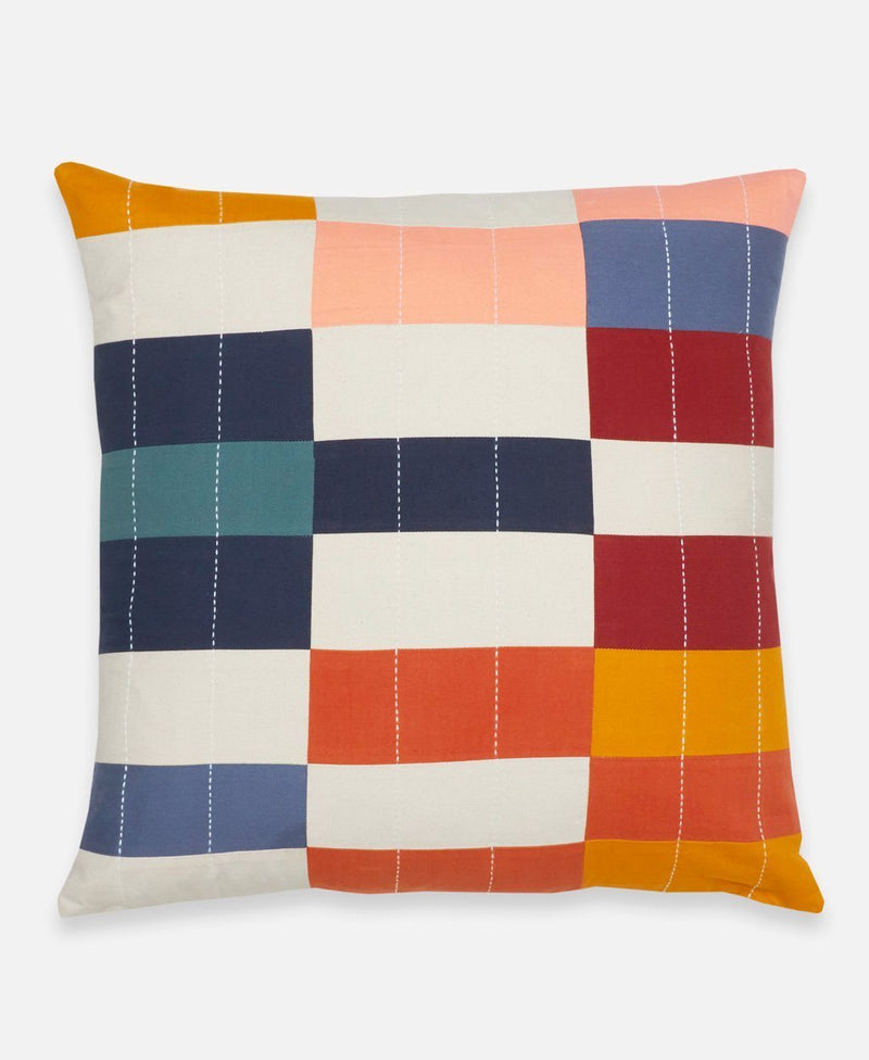 Multi-Check Throw Pillow Throw Pillows Anchal Project 