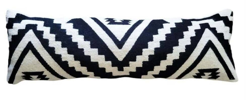 Mumo Toronto Ascia Handwoven Extra Long Wool Lumbar Pillow Cover Mumo Toronto 