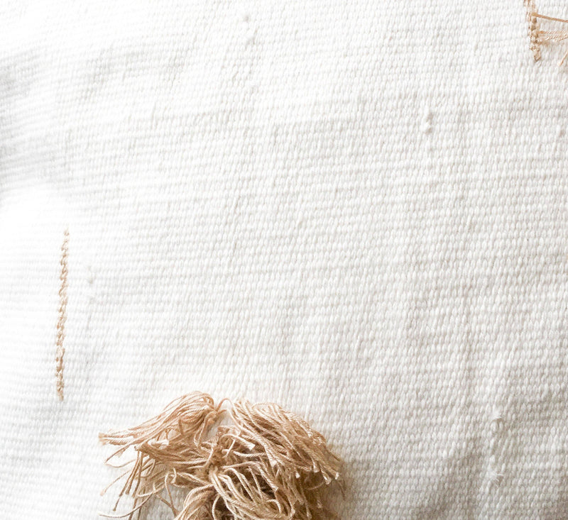 Mumo Toronto Soft Sand Handwoven Cotton Decorative Throw Pillow Cover Mumo Toronto 