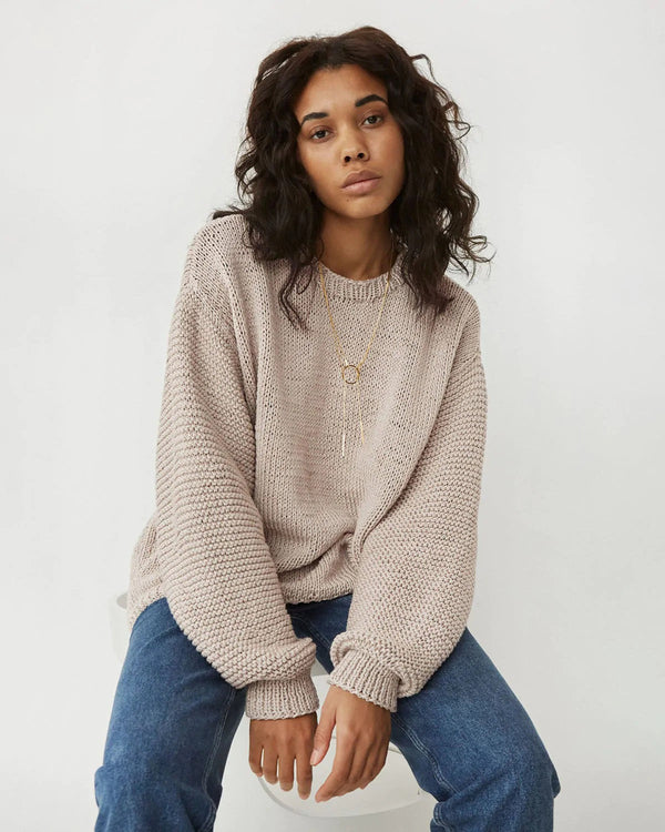 Nida Sweater Cardigans + Sweaters The Knotty Ones Sand Dune L 