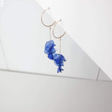 Nina Upcycled Chain Drop Earrings - Blue Giulia Letzi + META Jewelry 