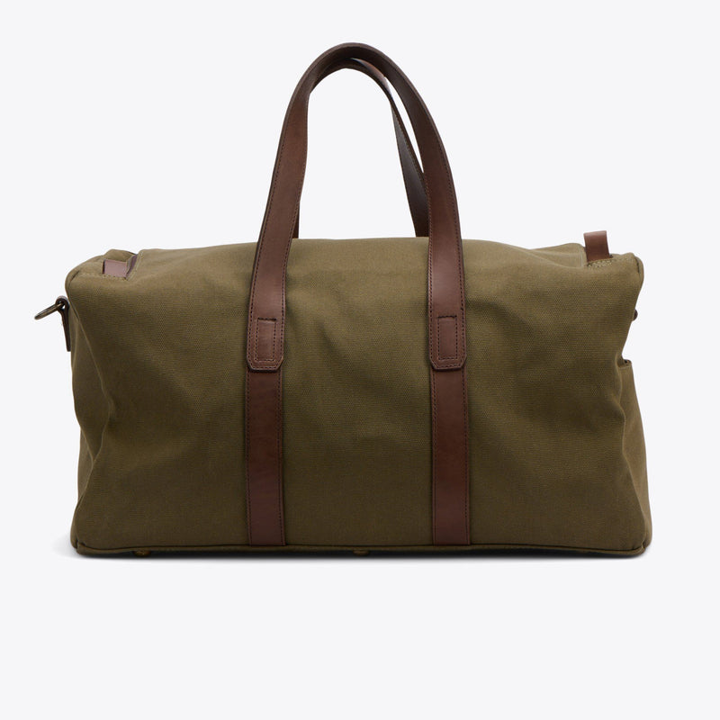Nisolo Luis Weekender Forest Green Canvas Bag Nisolo 