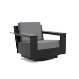 Nisswa Lounge Swivel Outdoor Seating Loll Designs Black Cast Charcoal 