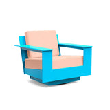 Nisswa Lounge Swivel Outdoor Seating Loll Designs Sky Blue Cast Petal 