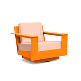 Nisswa Lounge Swivel Outdoor Seating Loll Designs Sunset Orange Cast Petal 