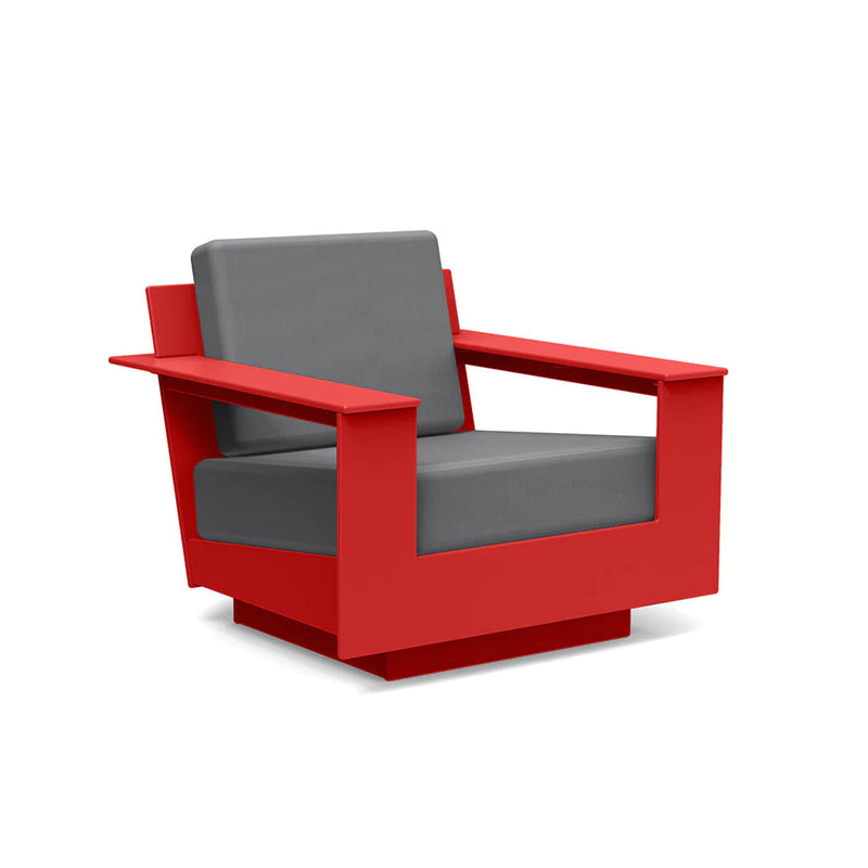 Nisswa Recycled Lounge Chair Lounge Chairs Loll Designs Apple Red Cast Charcoal 