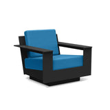 Nisswa Recycled Lounge Chair Lounge Chairs Loll Designs Black Canvas Regatta Blue 