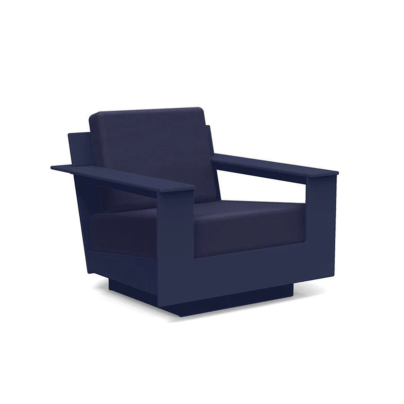 Nisswa Recycled Lounge Chair Lounge Chairs Loll Designs Navy Blue Canvas Navy 