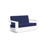 Nisswa Recycled Loveseat Sofas + Daybeds Loll Designs Cloud White Canvas Navy 