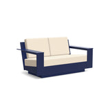 Nisswa Recycled Loveseat Sofas + Daybeds Loll Designs Navy Blue Canvas Flax 