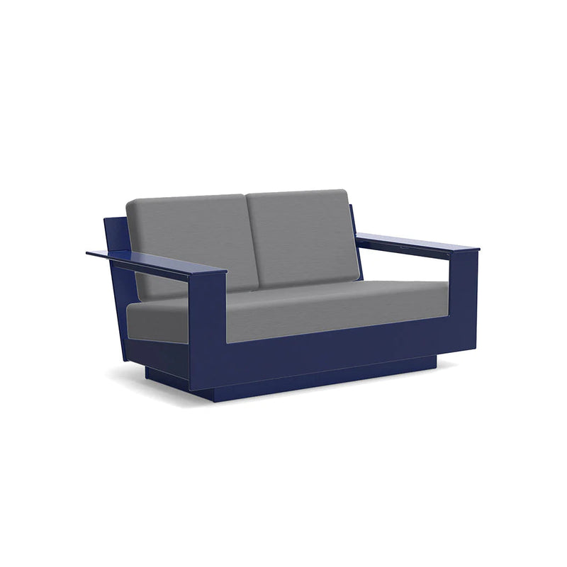 Nisswa Recycled Loveseat Sofas + Daybeds Loll Designs Navy Blue Cast Charcoal 