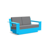 Nisswa Recycled Loveseat Sofas + Daybeds Loll Designs Sky Blue Cast Charcoal 