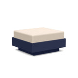 Nisswa Recycled Ottoman Ottomans Loll Designs Navy Blue Canvas Flax 