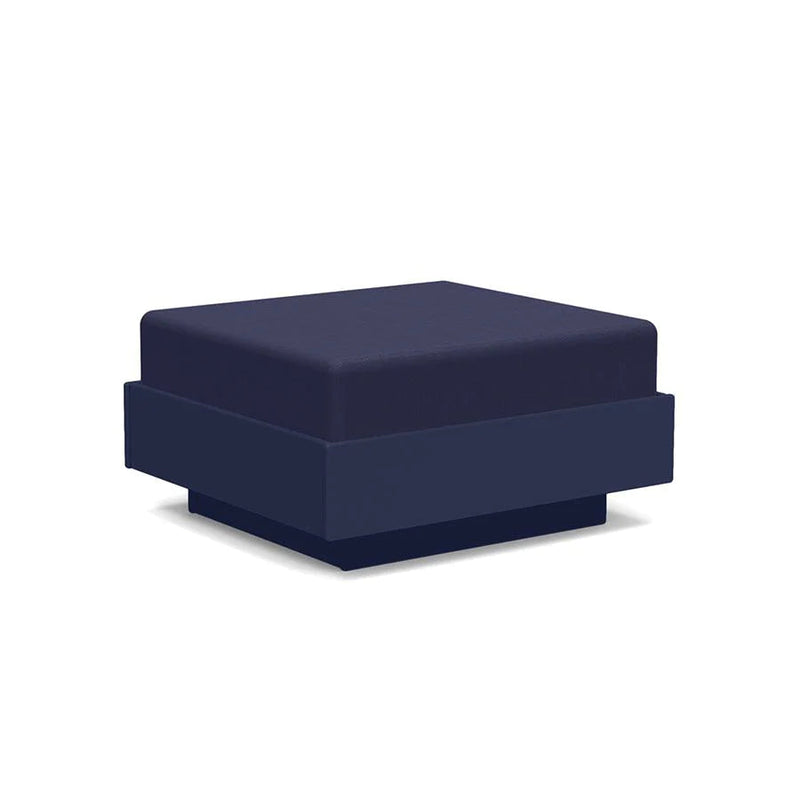 Nisswa Recycled Ottoman Ottomans Loll Designs Navy Blue Canvas Navy 