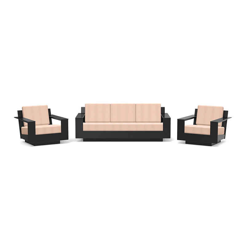 Nisswa Recycled Outdoor Seating Bundle Sofas + Daybeds Loll Designs Black Cast Petal 