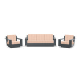 Nisswa Recycled Outdoor Seating Bundle Sofas + Daybeds Loll Designs Charcoal Gray Cast Petal 