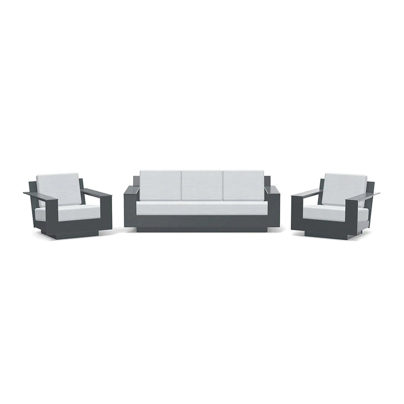 Nisswa Recycled Outdoor Seating Bundle Sofas + Daybeds Loll Designs Charcoal Gray Cast Silver 