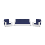 Nisswa Recycled Outdoor Seating Bundle Sofas + Daybeds Loll Designs Cloud White Canvas Navy 