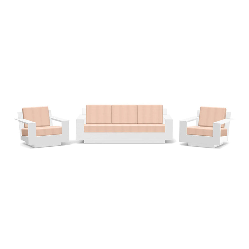 Nisswa Recycled Outdoor Seating Bundle Sofas + Daybeds Loll Designs Cloud White Cast Petal 
