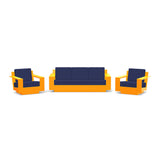 Nisswa Recycled Outdoor Seating Bundle Sofas + Daybeds Loll Designs Sunset Orange Canvas Navy 