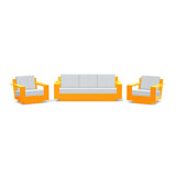 Nisswa Recycled Outdoor Seating Bundle Sofas + Daybeds Loll Designs Sunset Orange Cast Silver 