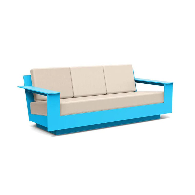Nisswa Recycled Sofa Sofas + Daybeds Loll Designs Sky Blue Canvas Flax 