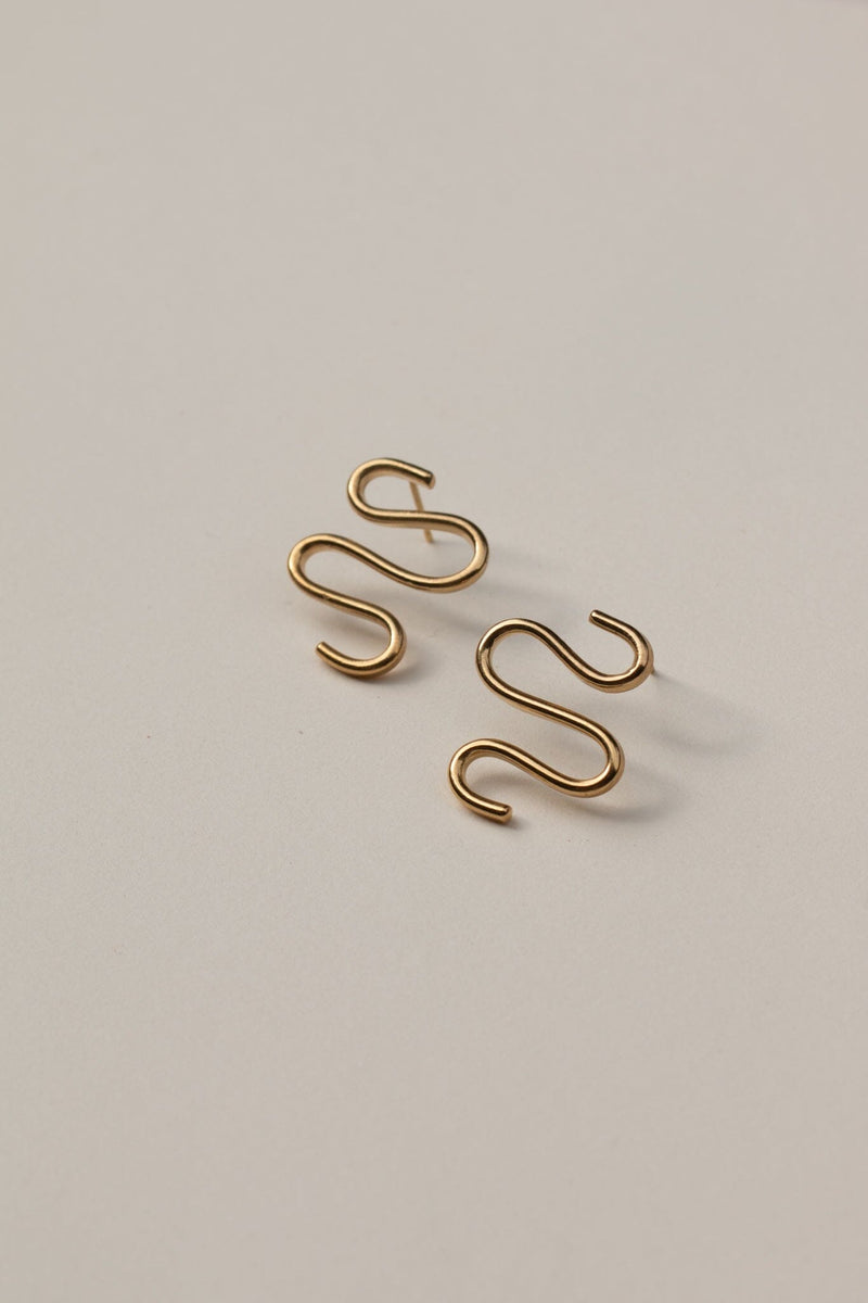 Njoka 14k Gold Earrings Earrings Yewo 