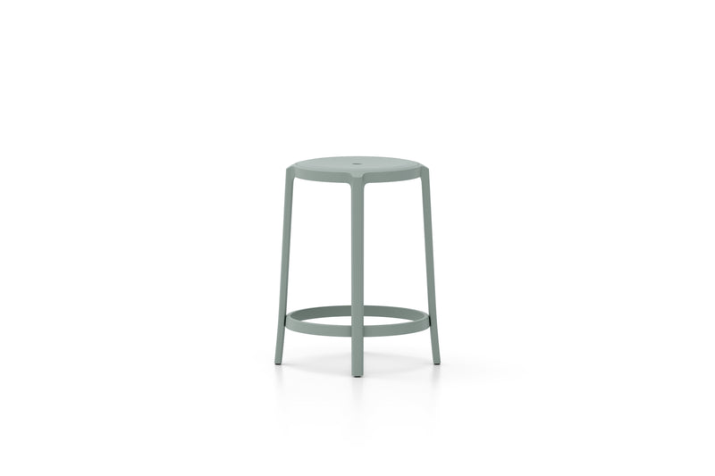 On & On Recycled Counter Stool Furniture Emeco Light Blue 