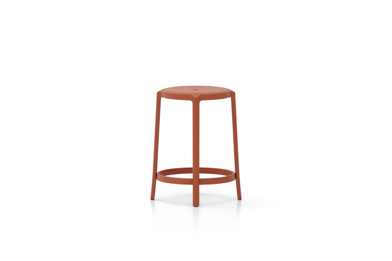 On & On Recycled Counter Stool Furniture Emeco Orange 