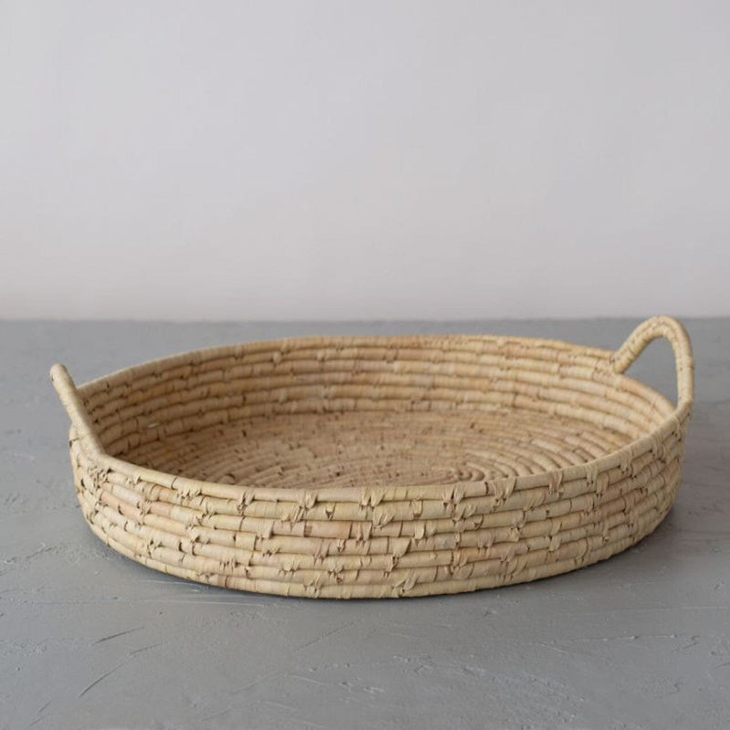 Palm Leaf Large Woven Tray Serveware Will & Atlas 
