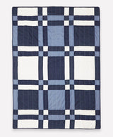Patchwork Plaid Quilt Throw Blankets Anchal Project Navy 