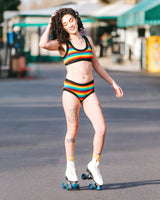 Patterned Hipster Underwear Underwear Thunderpants USA XS Rainbow Stripe 