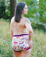 Patterned Sky Rise Underwear Underwear Thunderpants USA S Mushroom Magic 