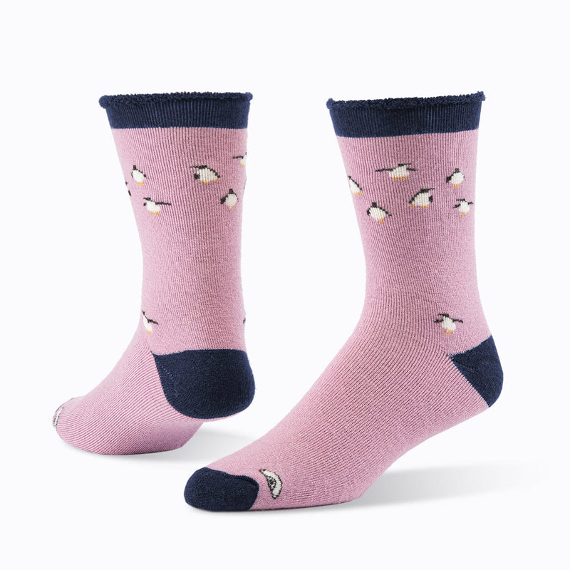 Penguin Unisex Wool Snuggle Socks - Single Socks Maggie's Organics M Rose 