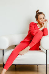Pima Long Sleeve and Jogger Set Lounge + Pajama Sets Leena & Lu 