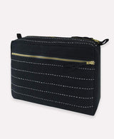 Pin Stitch Large Toiletry Bag - Charcoal Accessories Anchal Project 