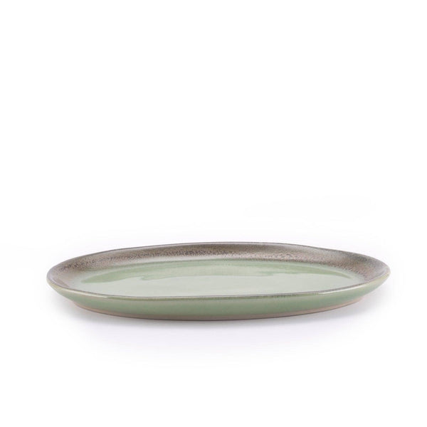 Plane Large Recycled Ironstone Serving Platter Serving Trays + Boards Nugu Home Green 