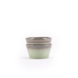 Plane Tapered Recycled Ironstone Bowl Set Bowls Nugu Home Green Double - Set of 2 