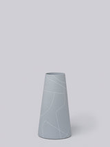 Porcelain Cone Vase Vases Middle Kingdom Tall Thin Ash Gray 