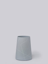 Porcelain Cone Vase Vases Middle Kingdom Tall Wide Ash Gray 