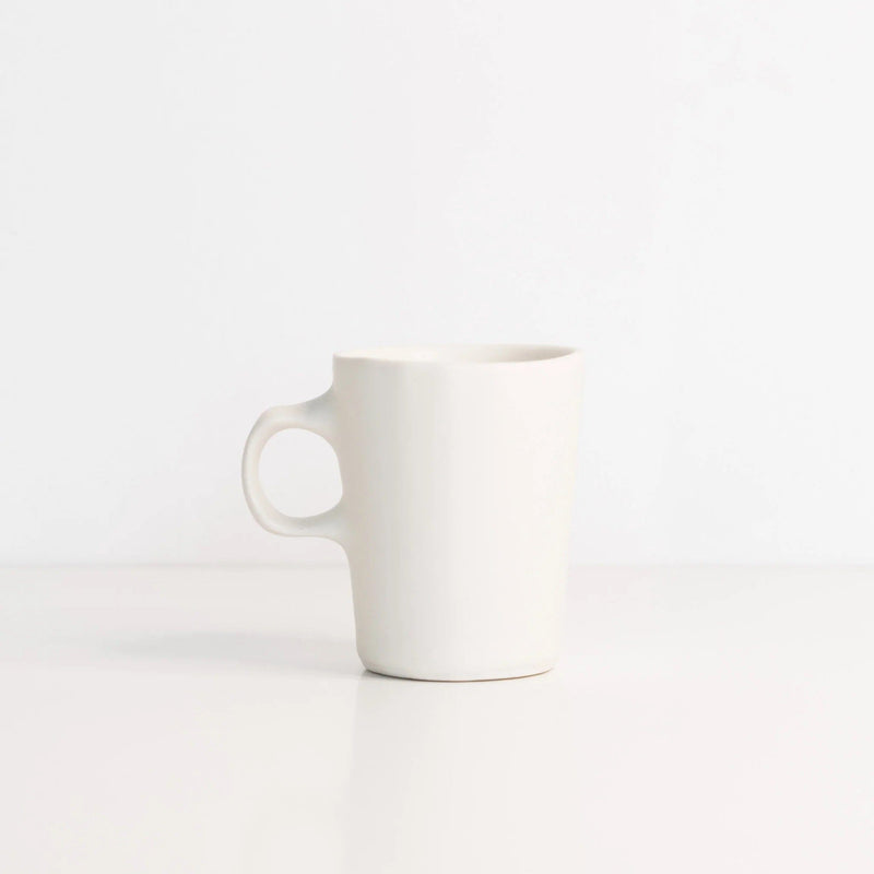 Porcelain Doubleshot Espresso Cup Mugs + Tumblers The Bright Angle Silk White 