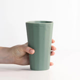 Porcelain Pint Cup Glassware + Drinkware The Bright Angle Rosemary Green 
