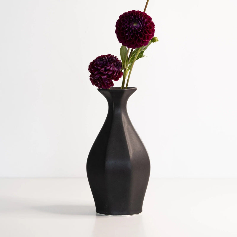 Porcelain Table Flower Vase Vases The Bright Angle Mica Black 