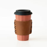 Porcelain Travel Mug Drinkware The Bright Angle Terracotta Red 