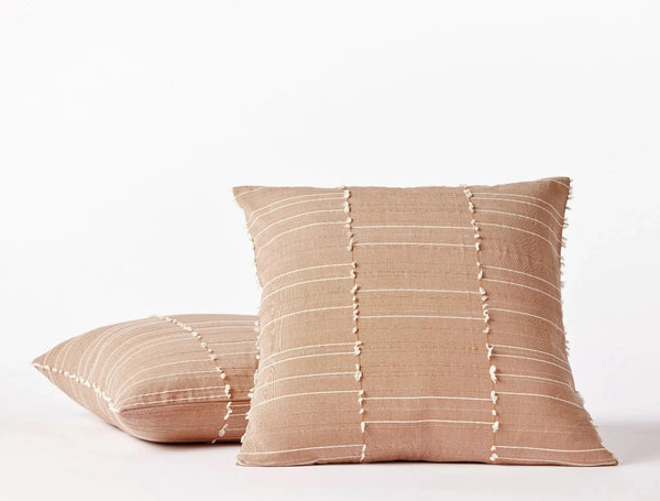 Precita Organic Pillow Cover Coyuchi Almond Undyed 